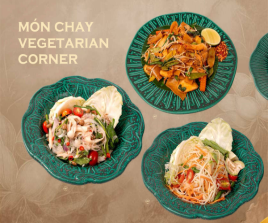 Cơm chiên trái thơm rau củ